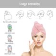thumbnail image 4 of Gorro de toalla para el cabello, gorro grueso de secado rápido para mujeres, turbante absorbente de secado rápido para el cabello, 4 of 5