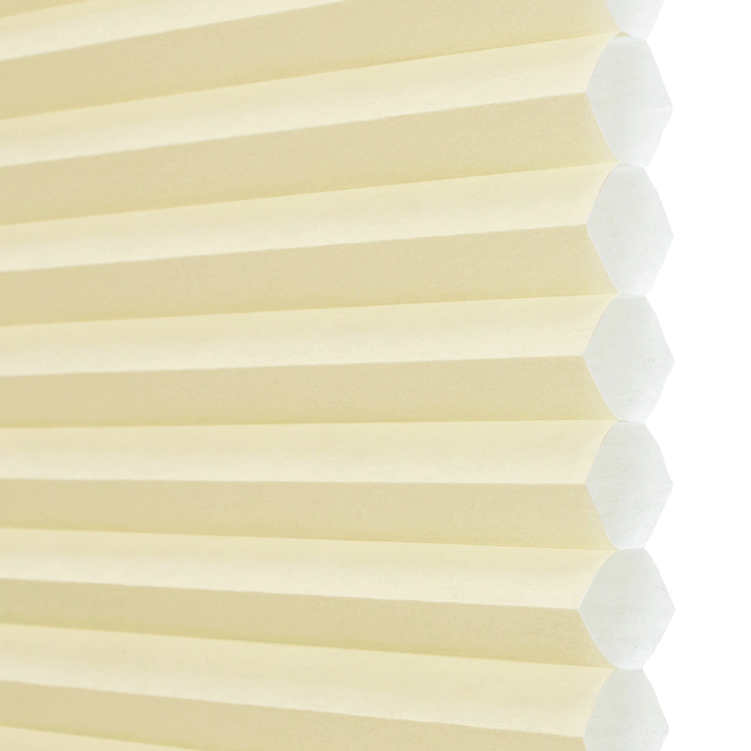 Lumi Cordless Light Filtering Cellular POSH Ivory Polyester Honeycomb Shades, 30 in x 72 in