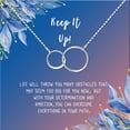 thumbnail image 2 of Anavia Keep It Up Card Gift Jewelry, Inspirational Card Necklace, Cheer up Gift, Encouragement Gift for Friend-[Silver Infinity Double Ring,Blue-Orange Gift Card], 2 of 3