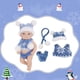 thumbnail image 2 of Juguetes de piscina, juguetes para bebés, juguetes para niños pequeños Muñeca de esmalte de 7 pulgadas Mini muñeca de esmalte Muñeca de juguete para niños Muñeca de bebé, 2 of 9