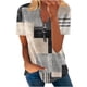 thumbnail image 1 of Blusa de manga corta con cuello en V, informal, cómoda y elegante para mujer OAVQHLG3B Store  lin121212, 1 of 5