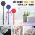 thumbnail image 7 of AIMAIAIMAI 21in Extendable Silicone Back Scrubber – Dual-Sided Shower Brush with Long Handle & Non-Slip Grip for Men, Women, Elderly (Black), 7 of 7