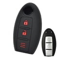 thumbnail image 1 of 3 Button Flip Remote Smart Key Fob Silicone Skin Car Case Cover For Nissan Qashqai Skyline Juke Alissa X-trail Keyless Protector, 1 of 5
