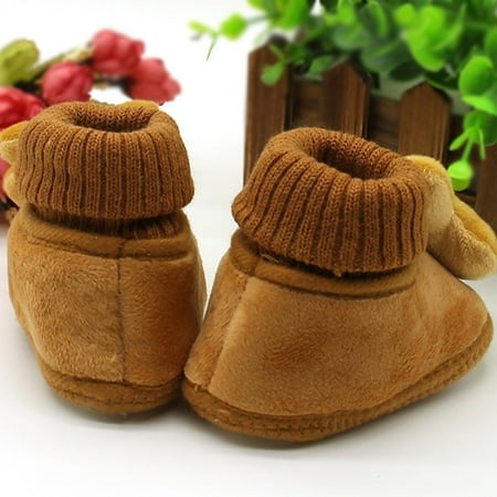 

Relanfenk Baby Sneakers Toddler Cartoon Rabbit Shoes Soft Sole Prewalker Warm Shoes