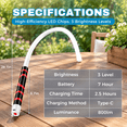 28.7 Inch Bendable Rechargeable LED Work Light for Tight Spaces ...