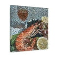 thumbnail image 2 of Seafood Symphony Pointillism - Canvas, 2 of 10