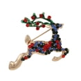 thumbnail image 4 of Luxury Exquisite Christmas Brooch Pin Snowman Santa Claus Boot Garland Jewelry Gift Christmas Decoration Brooches For Women Men, 4 of 5