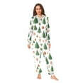 thumbnail image 4 of Adult Christmas Onesie Christmas Tree Gifts Zipper One-Piece Pajamas Unisex with Pockets, 4 of 6