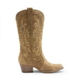 thumbnail image 2 of DREAM PAIRS Women's Western Cowboy Cowgirl Boots Square Toe Embroidery Mid Calf Booties, 2 of 5