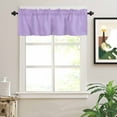thumbnail image 2 of Minimalist Solid Color Valances for Windows Pure Lavender Purple Simple Rod Pocket Curtain Valance Window Treatment Short Curtains for Kitchen Living Room, 60"x18", 2 of 5