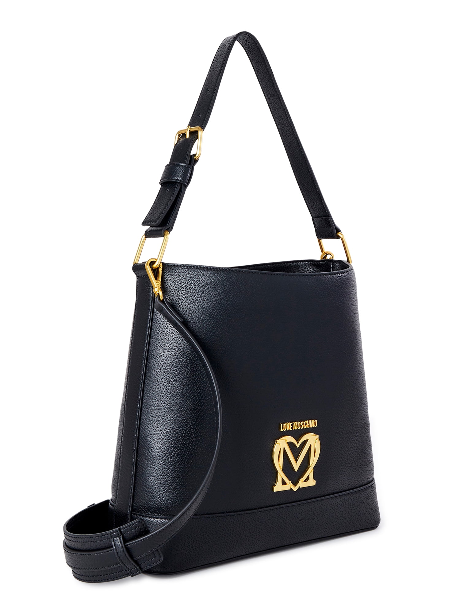 Love Moschino Women's Black Hobo Bag with Scarf