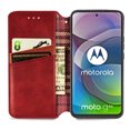 thumbnail image 5 of Étui pour Motorola MOTO G 5G à Rabat Portefeuille à Rabat Magnétique Protecteur - Rouge, 5 of 5