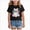 T34-Halloween T Shirt**Black, variant on Halloween Toddler Girl Tees Halloween T-Shirts for Toddler Girls Short Sleeve Crew Neck Flower Ghost Pumpkin Bowknot Tees Tops 4-5 Years White