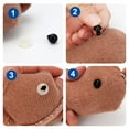 thumbnail image 7 of Large Safety Eyes for Amigurumi Crochet 18-30mm - RuWfpz 4 Sizes Stuffed Animal Eyes with Washers, 80Pcs Black Plastic Crochet Safety Eyes for Crafts Doll Bear Plush Animal, 7 of 7