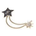 thumbnail image 1 of Insignia unisex vintage, , insignias del , sombrero, pentagrama, broche, alfiler, joyería Hugo Pin de broche unisex, 1 of 8