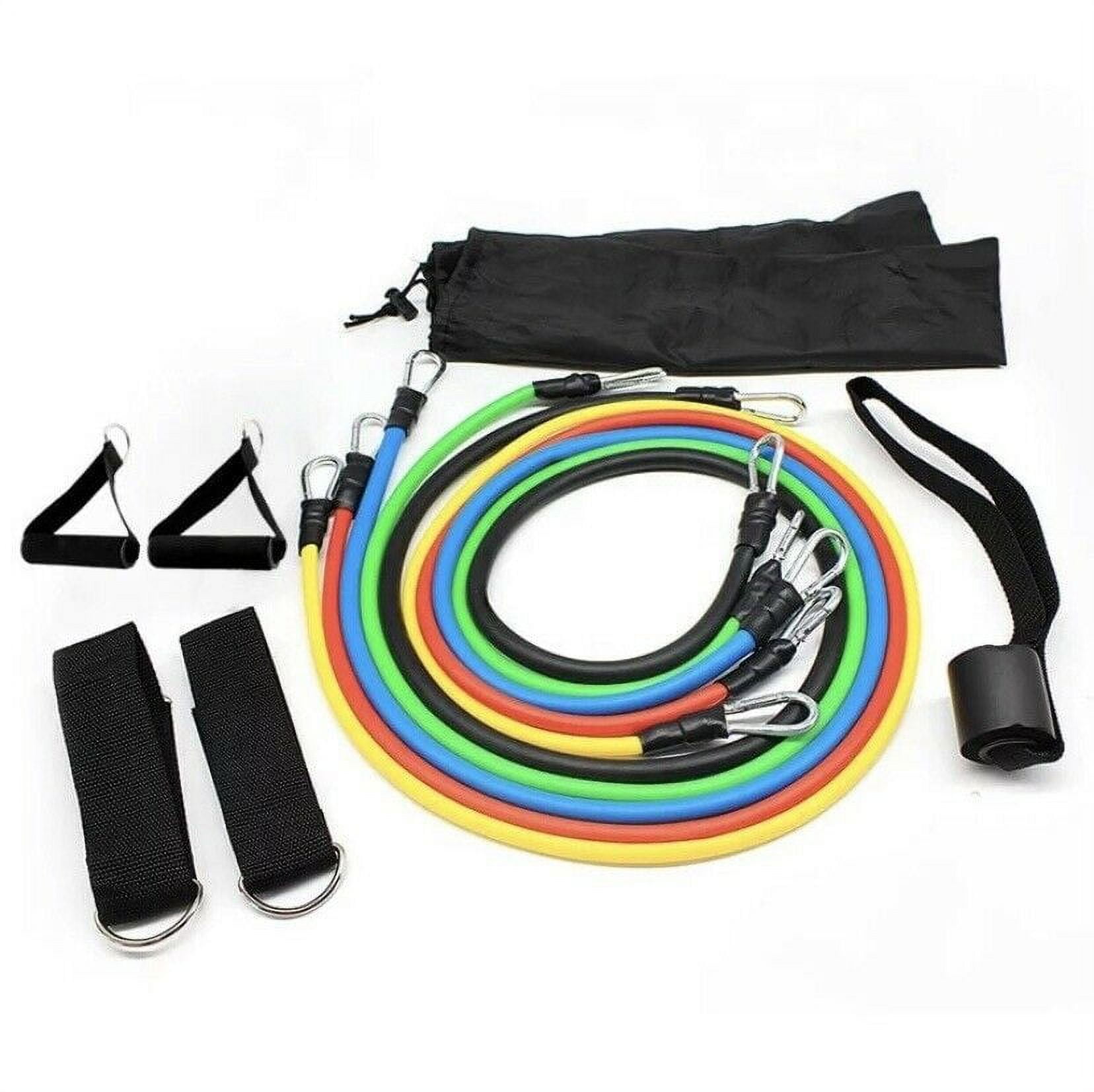 11 PCS Resistance Band Set for Strength Training Fitness Home Gym Yoga Exercise