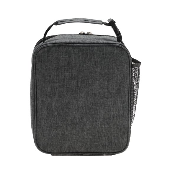 Unique Bargains 1 Pc Portable Insulated Lunch Bag Dark Gray