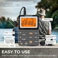 thumbnail image 3 of Portable AM FM Radio, EEEkit Mini Digital Tuning Radio with Rechargeable Battery, Earphone, Lock Screen, Preset, Pocket Transistor Radio for Walking Jogging Traveling Camping - Gary, 3 of 9