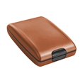 thumbnail image 4 of Smart Wallet Blocking Credit Card Holder Case Aluminum Waterproof Deposit Withdrawal Notecase  Coffee, 4 of 9