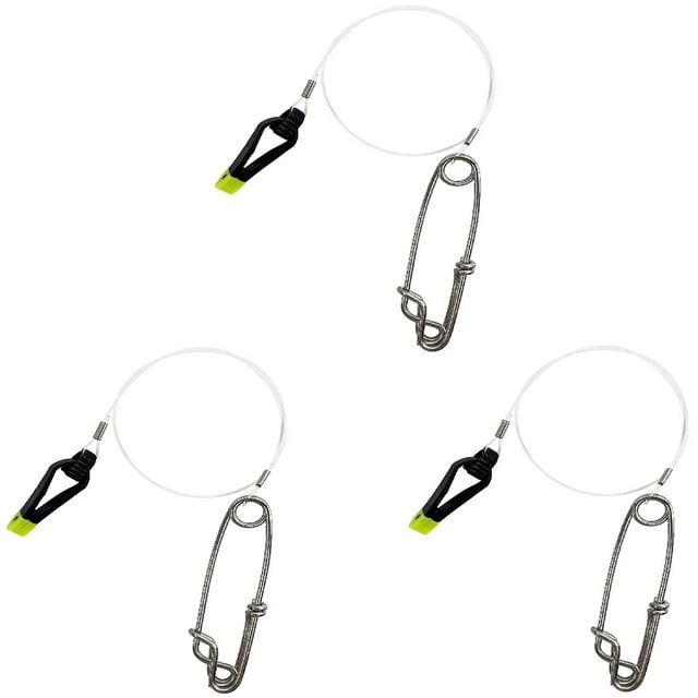 Clips de Libération de Ligne Downrigger 18 Pouces avec Clips de Libération de Poids pour Planche à Raboter Downrigger Pêche à la Traîne en Mer Poisson 3 Pcs 1013