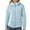 Blue, variant on Zip Up Hoodies for Women 2025 Long Sleeve Plain Full Zipper Thick Hooded Sweatshirt Jacket Coat Outerwear