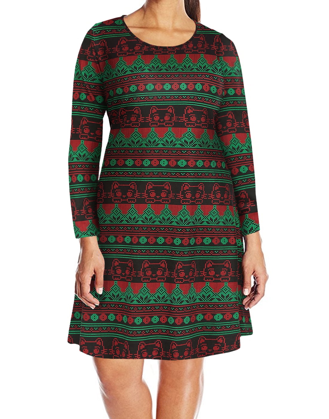 ugly christmas sweater dress walmart