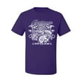 thumbnail image 2 of Wild Bobby, Greaser Outlaw Hot Rod Gambling Mechanic Pop Culture Men's Graphic T-Shirt, Purple, Small, 2 of 3