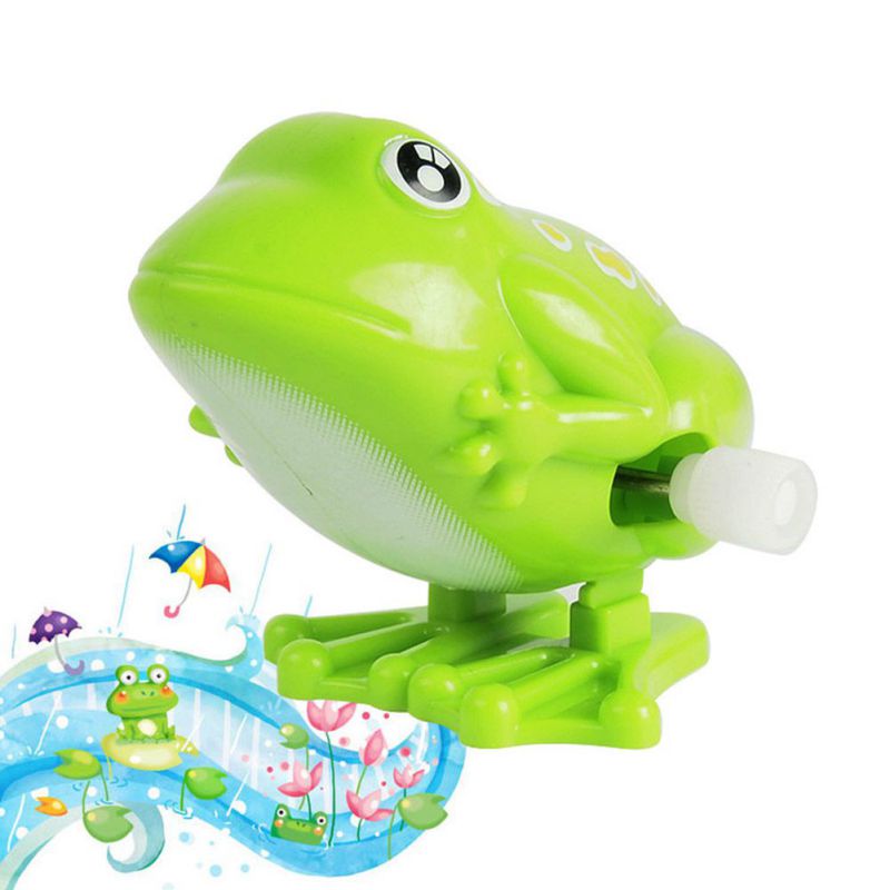 Newly Wind Up Toys Cute Jumping Frog Classic Clockwork Spring Toy for Gift, Xmas, Party