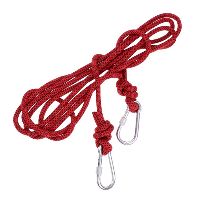 Correa de Protección contra caídas de Cuerda estática de multiusos rojo shamjiam Cuerda de escalada
