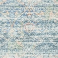 thumbnail image 6 of SAFAVIEH Saffron Candelario Floral Cotton Area Rug, Turquoise/Peach, 6' x 9', 6 of 7