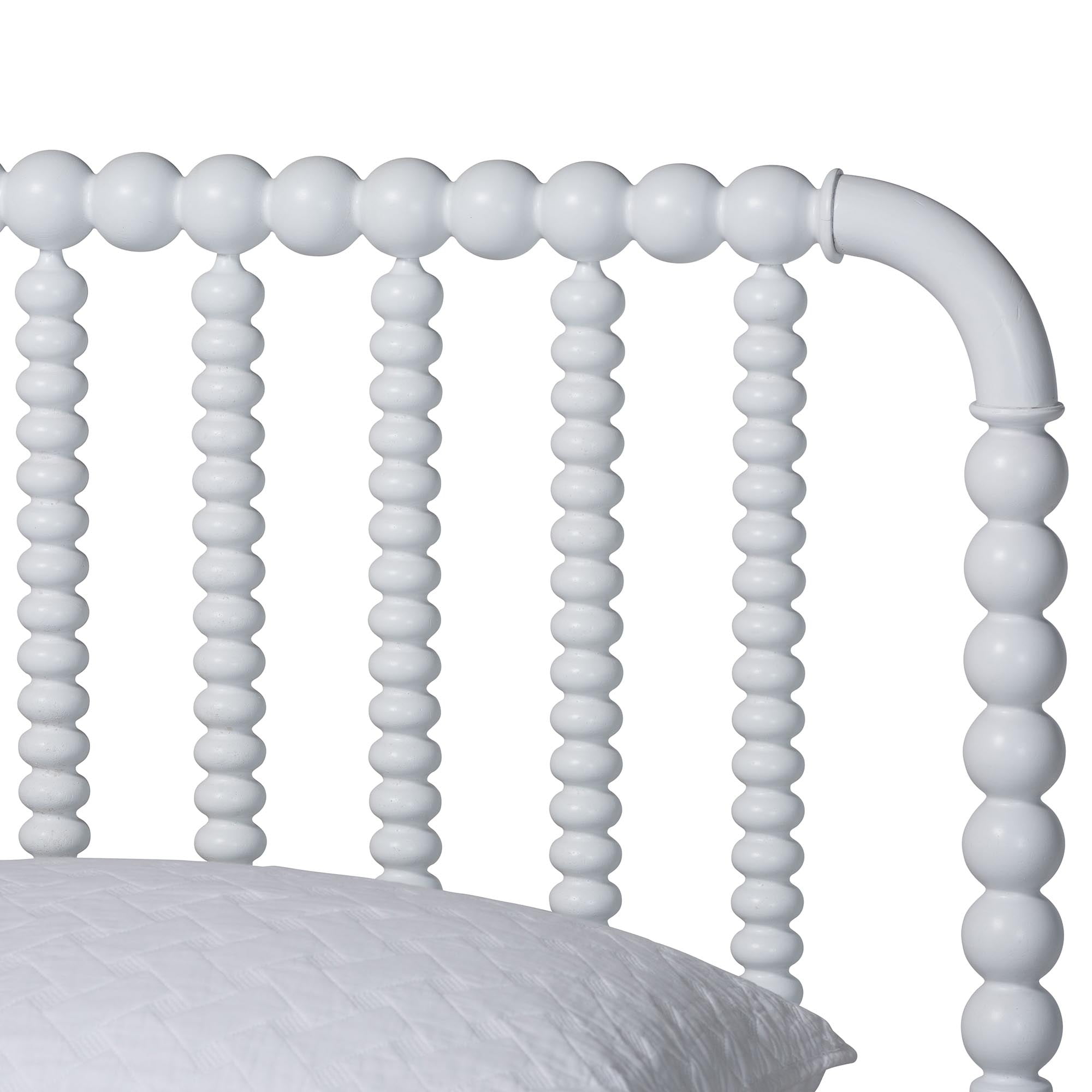 Baxton Studio Lucera Mid-Century Platform Bed, Queen, White