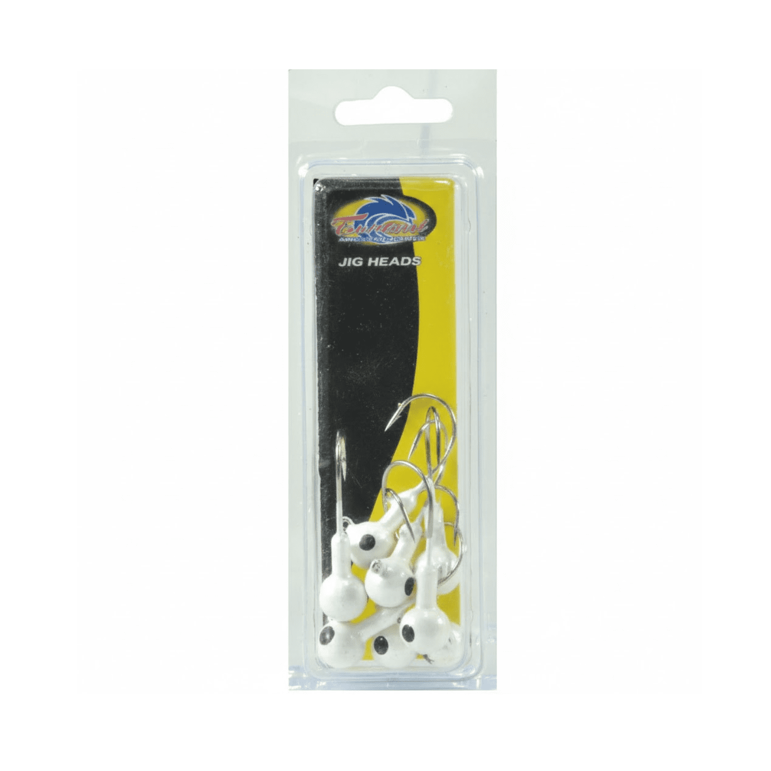 Tsunami Round Head Jig Fishing Lure 1/4 oz White 8 Count