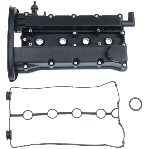 A-Premium Engine Valve Cover with Gasket Oil Cap Compatible with Chevy Chevrolet Aveo 2004-2005 L4 1.6L
