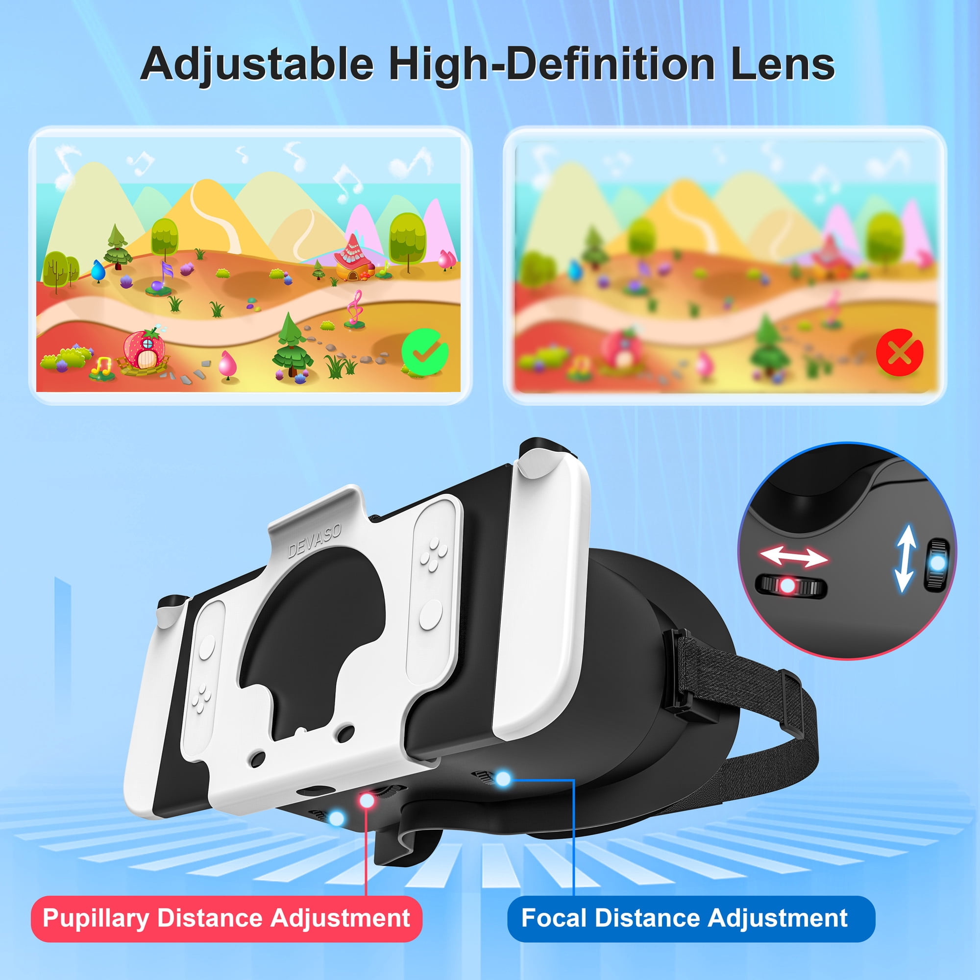 Upgrade VR Headset for Nintendo Switch - Switch 3D VR