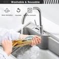 thumbnail image 4 of Summer Starfish Seashell Sink Splash Guard for Faucet 2 Packs Faucet Absorbent Mats, Tropical Sandy Beach Faucet Handle Drip Catcher Quickly Drying Mat for Kitchen Counter Bathroom, 14.9"x5.5", 4 of 6