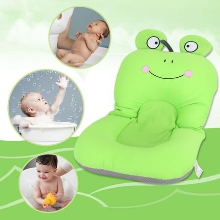 2 Typles Foldable Non Slip Cute Frog Baby Bath Mat Soft Bathing