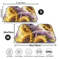 thumbnail image 3 of Kdxio Daisy Sunflower Lazy Cat Print Windshield Sun Shade,UV Rays and Sun Heat Protection,Sunshade for Car Windshield,Car Shade Front Windshield - Medium, 3 of 5
