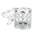 thumbnail image 2 of Silver Plated Iron Artisanal Home Decor for Aesthetic Lighting Hollow Bird Cage Candle Holder, 2 of 7