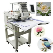12 Needles Embroidery Machine Single Head Automatic Commercial Home Computer Control 110V