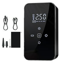 Hxlamzoo Wireless Car Air Pump with LED Light & Tire Pressure Gauge, Portable 3900mAh USB-C Rechargeable Tire Inflator for Cars, Bikes