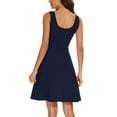 thumbnail image 4 of Eashery Womens Dresses Printed Loose Womens Dresses 2023 Dark Blue S, 4 of 5
