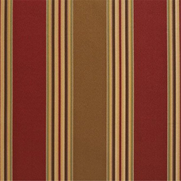 54 in. Wide Sage Green And Red Shiny Large And Thin Stripe Silk Satin