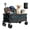 Black, variant on 440LBS Heavy Duty Collapsible Wagon Cart, Foldable Utility Trolley with All-Terrain Wheels for Camping, Beach, Garden, Shopping