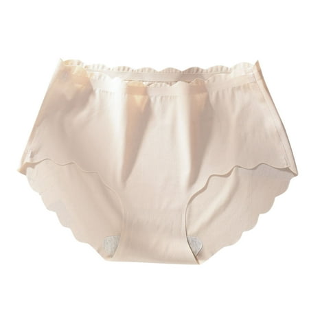 

Zuwimk Womens Panties Seamless Women Lace Thong Panty Underwear Beige XL