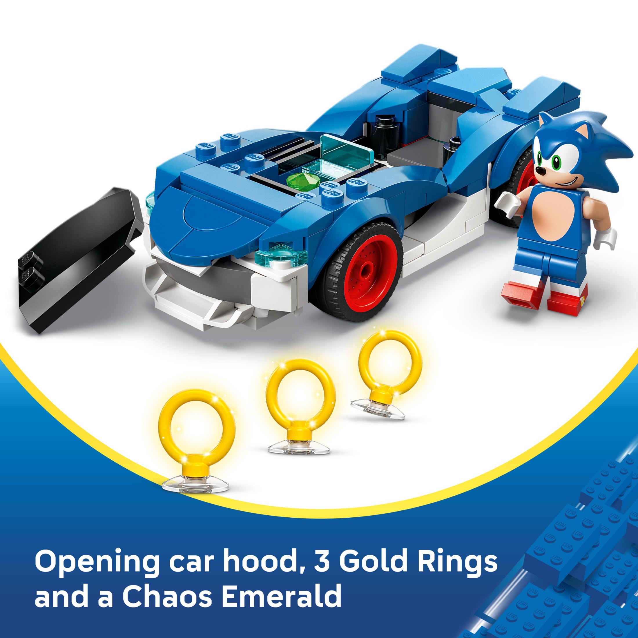LEGO Sonic the Hedgehog Sonic: Coche de Carreras Lightning Speedster para Niños y Niñas - Set de Construcción con Minifigura de Sonic para Niños y Gamers, Mayores de 7 Años - Idea de Regalo para Cumpleaños - 77117 4