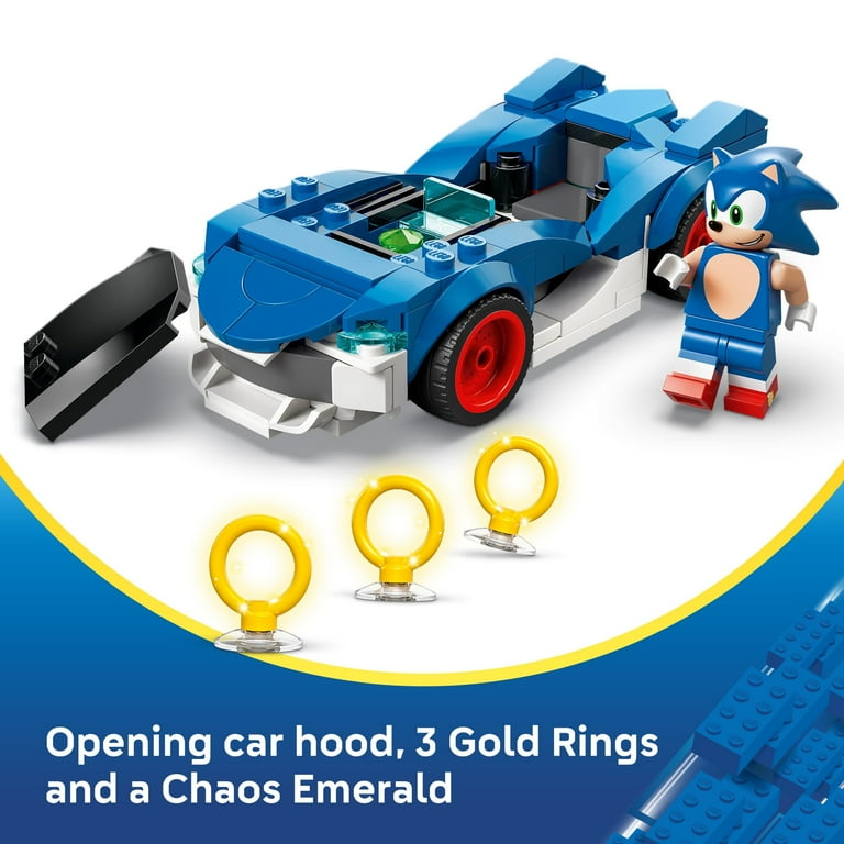 LEGO Sonic the Hedgehog Sonic: Speedster Lightning Race Car Toy