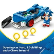 LEGO Sonic the Hedgehog Sonic: Speedster Lightning Race Car Toy for Boys & Girls - Toy Building Set W/Sonic Minifigure for Kids & Gamers, Ages 7+ Gift Idea for Birthdays - 77117