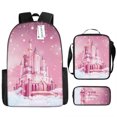 thumbnail image 1 of Movie Ice Princess Character Backpack 3-piece Set Waterproof Large Capacity Backpack for Girls siniker, 1 of 2