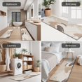 thumbnail image 5 of Brown Boho Abstract Pattern Kitchen Rugs Sets Of 3,Kitchen Runner Rugs Non Skid Washable,Decorative Kitchen Floor Mats for Kitchen,Sink,Laundry,17"x30"+ 17"x47" + 17"x59", 5 of 6
