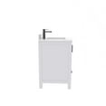 thumbnail image 6 of Ayna Decors Rooh 24 in White Bathroom Vanity Set with White Quartz Countertop and Brass Faucet | Pop-Up Drain and P-Trap Included | Black Hardware, 6 of 10